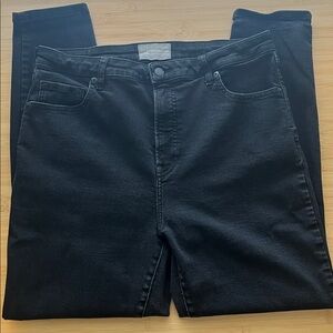 Everlane The Curvy High Rise Skinny Jeans Black 33